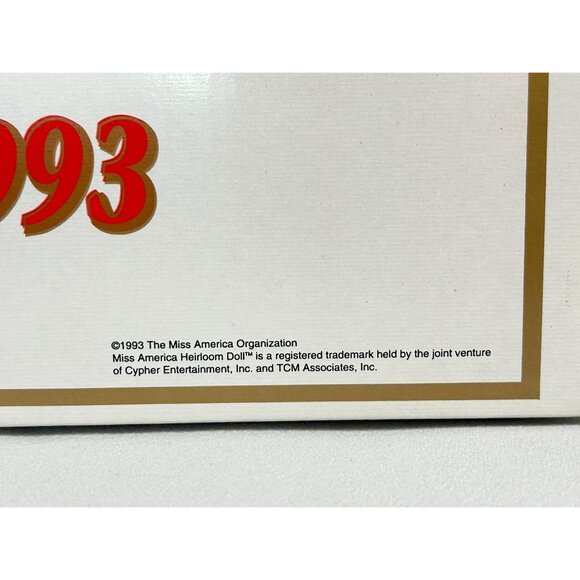 Vintage 1993 Miss America Leanza Cornett 18" Porcelain Doll #393 - New - Picture 5 of 8